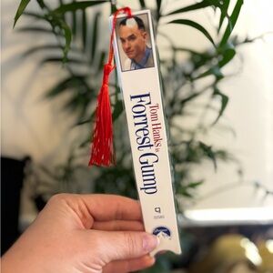 Forrest Gump Movie Bookmark with Red Tassel